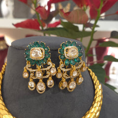 Rishika moissanite polki set