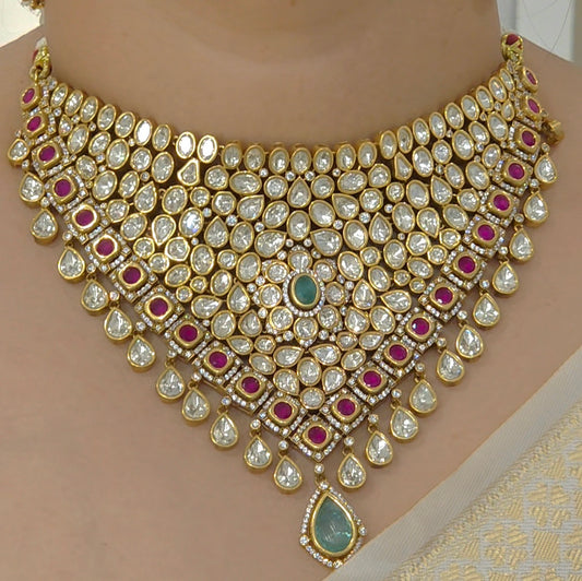 Rekha Bridal Polki necklace set