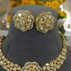 Nancy moissanite polki set