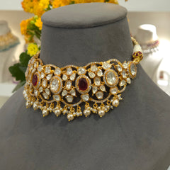 Renee moissanite polki choker set