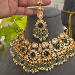 Ayesha moissanite polki set