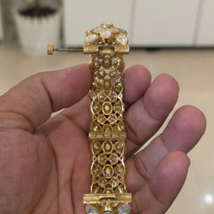 Aavni moissanite polki bangles