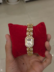 Palavi Moissanite polki bracelet