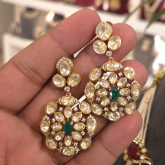 Meetali moissanite polki set