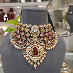 Amaanat polki choker set
