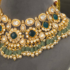 Ayesha moissanite polki set