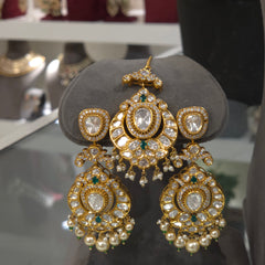 Hushan Polki necklace set