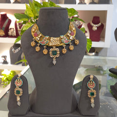 The vindhya nizam moissanite polki set