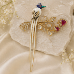Beacon meenakari brooch