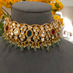 Renee moissanite polki choker set