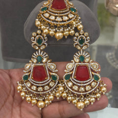 Agam moissanite polki set