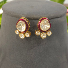 Moissanite polki neckline set