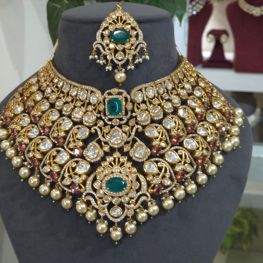 Sheraz polki bridal set