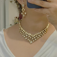 Paro polki necklace set