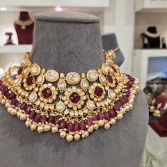 Ayesha moissanite polki set