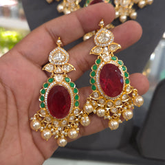 Jayanthi moissanite polki set