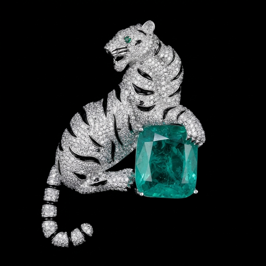 Tiger Ad brooch
