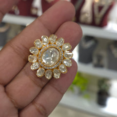 Dhani moissanite polki ring