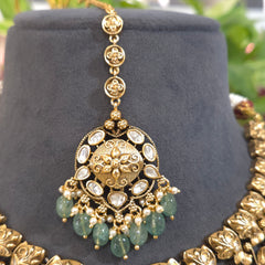 Naveli Antique gold set
