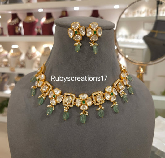 Purva Moissanite Set