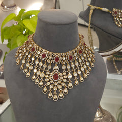 Mehak moissanite polki set .