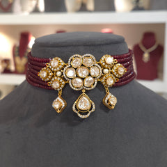 Maroosa moissanite polki set