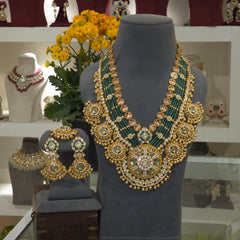 Mehnaz heritage moissanite polki set