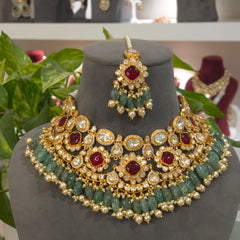 Ayesha moissanite polki set