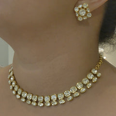 Anjum moissanite polki set