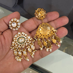 Padmini moissanite polki set