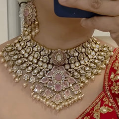 Smitha polki necklace set