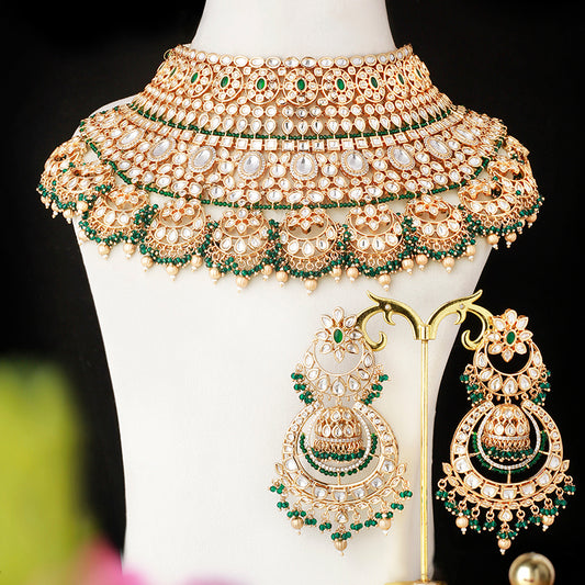 Anjana Bottle Green Set