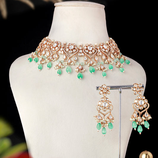 Sharmila Mint green set