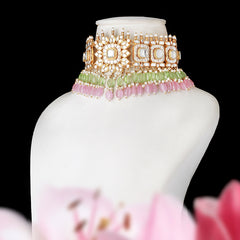 Vidushi mint Paachi Kundan Set