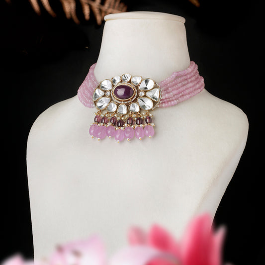 Bandita Purple Choker Set