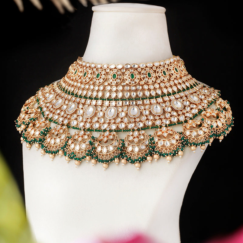 Anjana Bottle Green Set