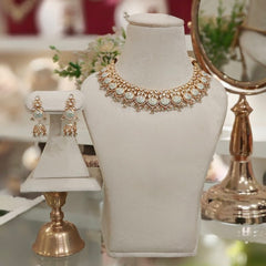 Amisha Aqua Polki Set