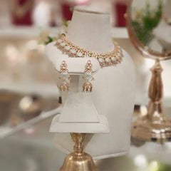 Amisha Aqua Polki Set