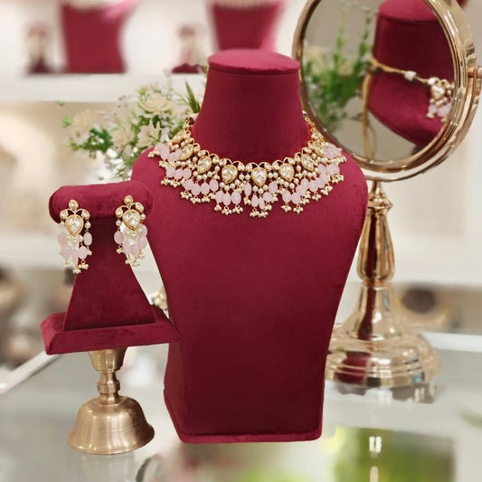 Amrita Pink Polki Set