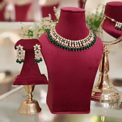 Gauhar Green Neckline Set