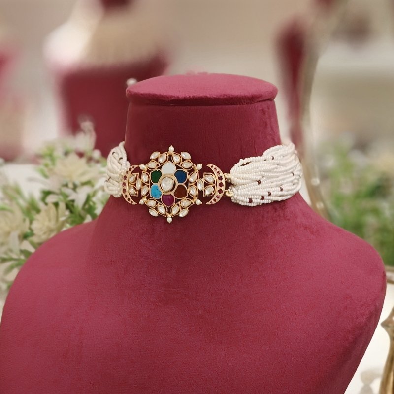 Adweta Navrattan Choker Set