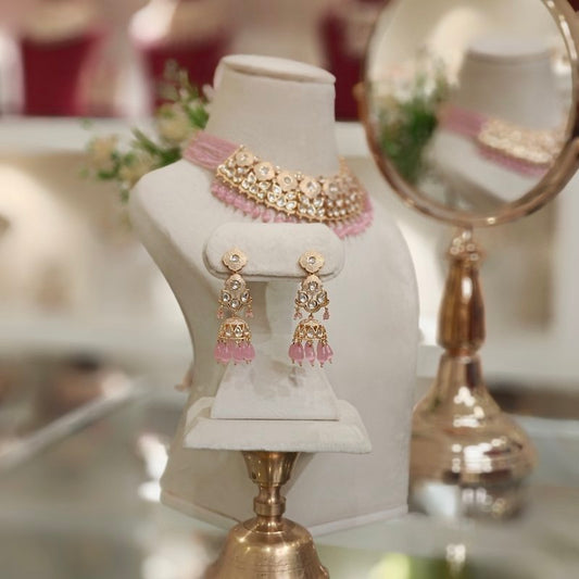 Indali Polki Neckline Set