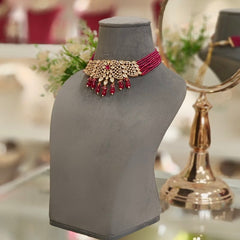 Ekarishi Ruby Choker Set