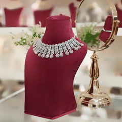 Hezal Pink Necklace set (Pink)