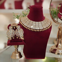 Mosaad Polki Neckline Set