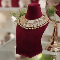 Mosaad Polki Neckline Set