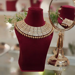 Mosaad Polki Neckline Set