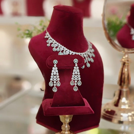 Emma Mint Green neckline set