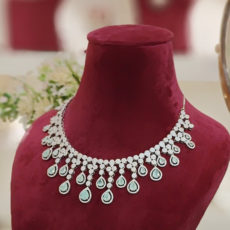 Emma Mint Green neckline set