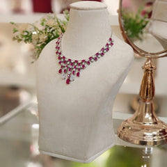 Ellina Pink neckline set